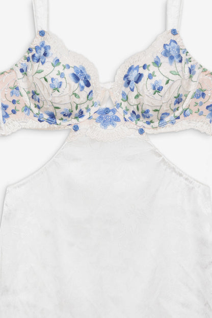 Festival Rose Slip Dress - Blue | For Love and Lemons