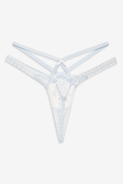 Blair Bow Thong Panty - Blue | For Love and Lemons