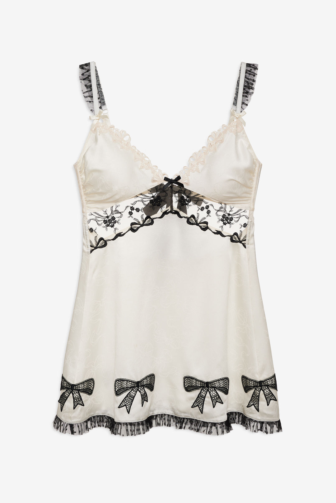 Bow Time Slip Dress - Cream | For Love and Lemons