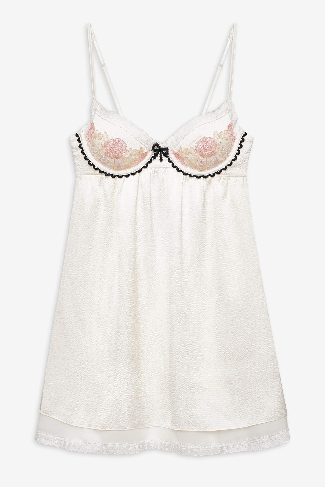 Evie Floral Slip Dress - Cream | For Love and Lemons