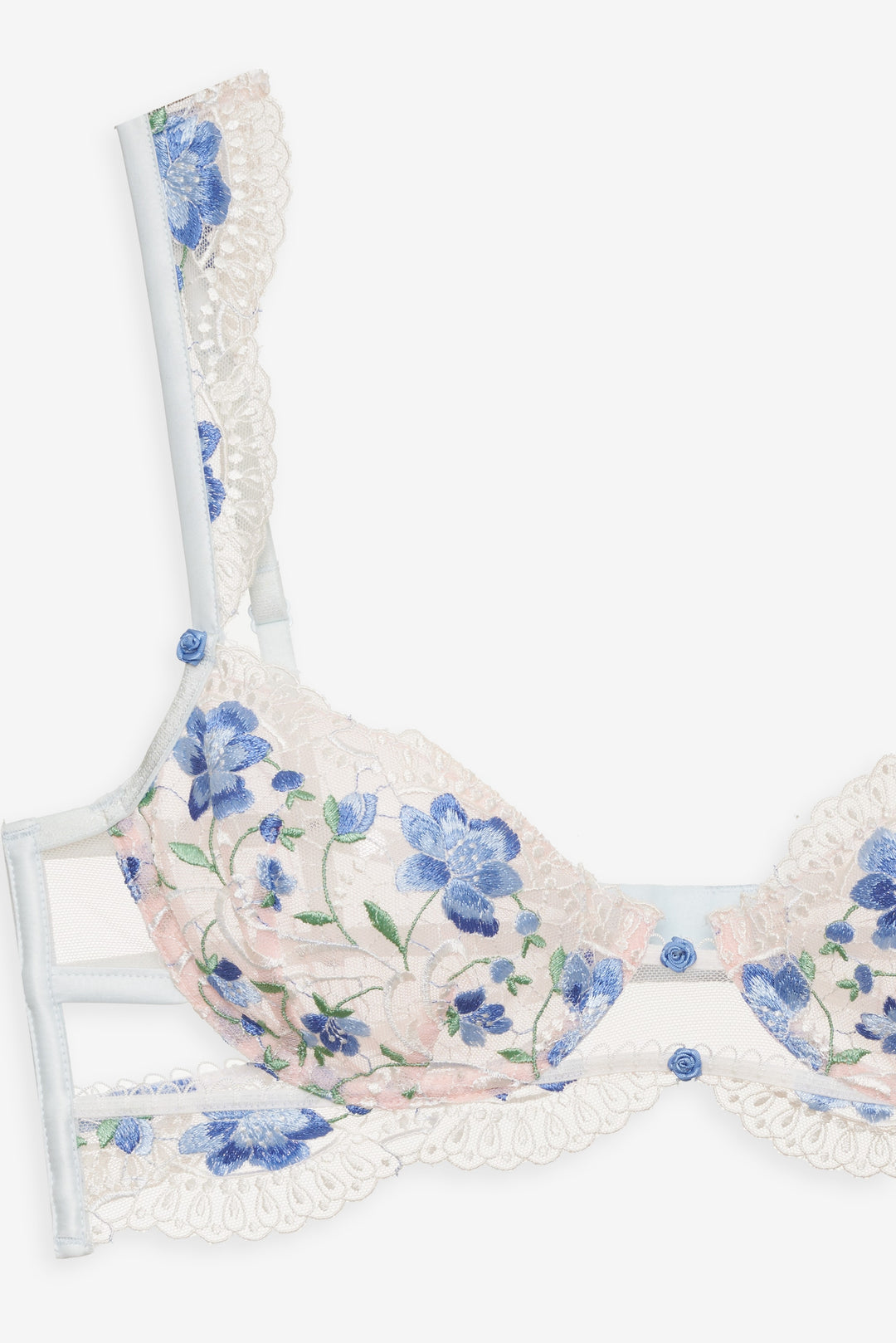 Festival Rose Bra - Blue | For Love and Lemons