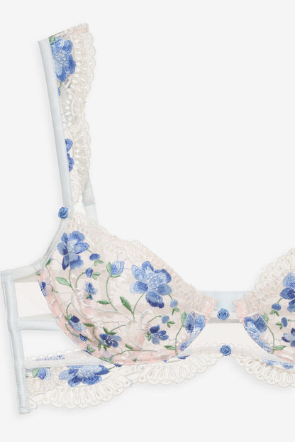 Festival Rose Bra - Blue | For Love and Lemons
