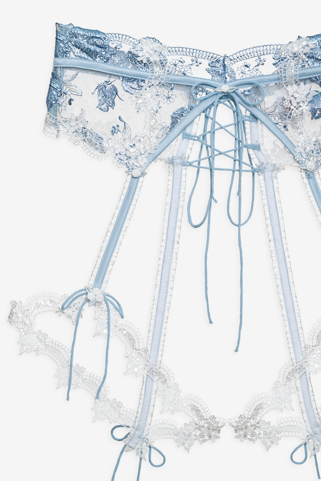 Zoeva Garter Belt - Blue | For Love and Lemons