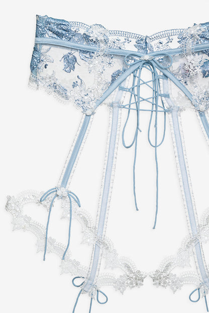 Zoeva Garter Belt - Blue | For Love and Lemons