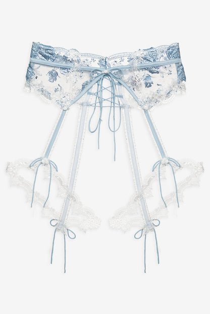 Zoeva Garter Belt - Blue | For Love and Lemons