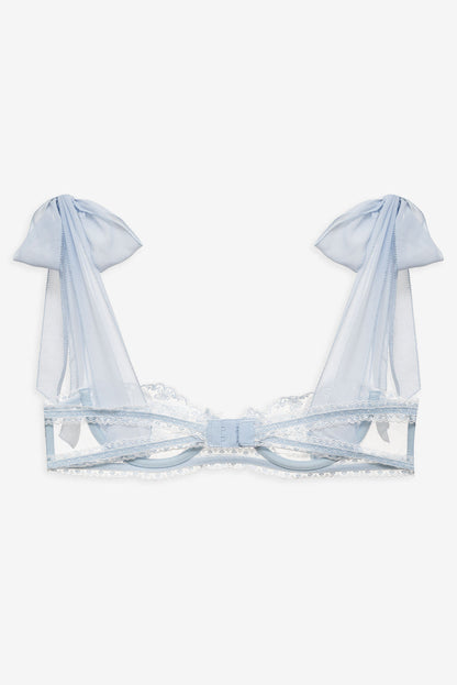 Blair Bow Underwire Bra - Blue | For Love and Lemons