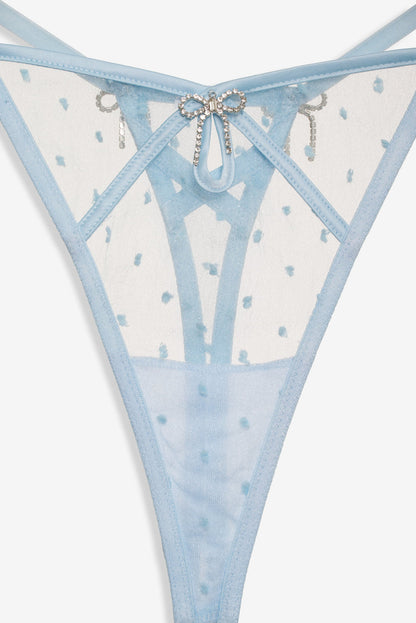 Izzy Thong Panty - Blue | For Love and Lemons