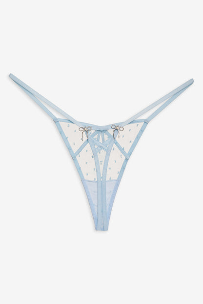 Izzy Thong Panty - Blue | For Love and Lemons