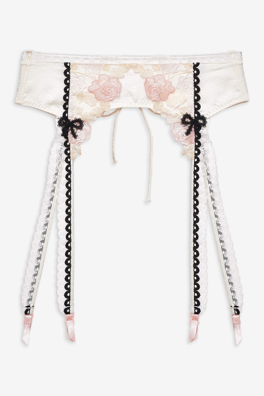 Evie Floral Garter Belt - Cream | For Love and Lemons