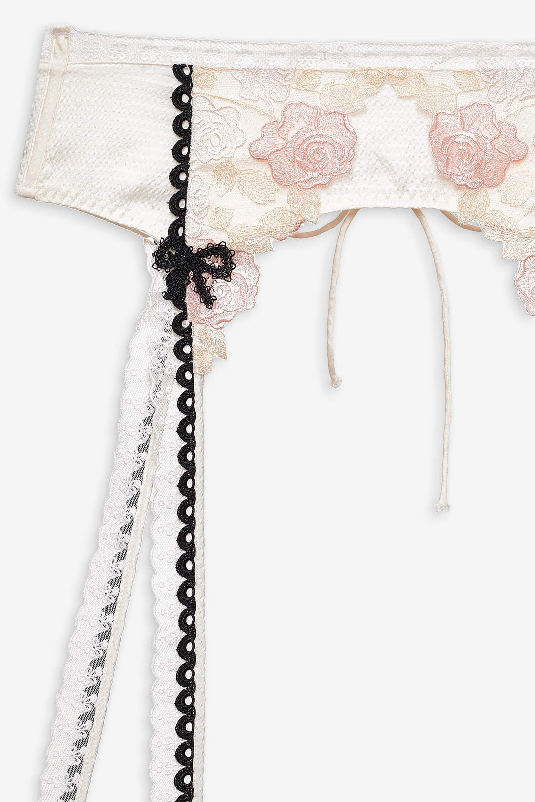 Evie Floral Garter Belt - Cream | For Love and Lemons
