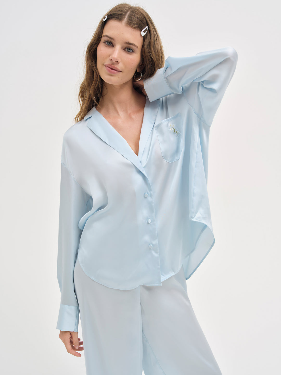 Everyday Pajama Top - Blue | For Love and Lemons