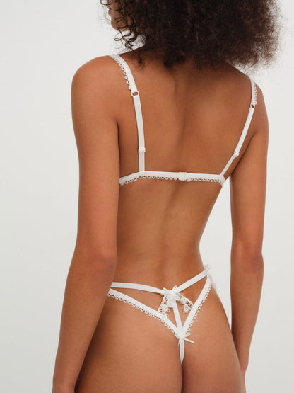 Pure Heart Teddy - White | For Love and Lemons