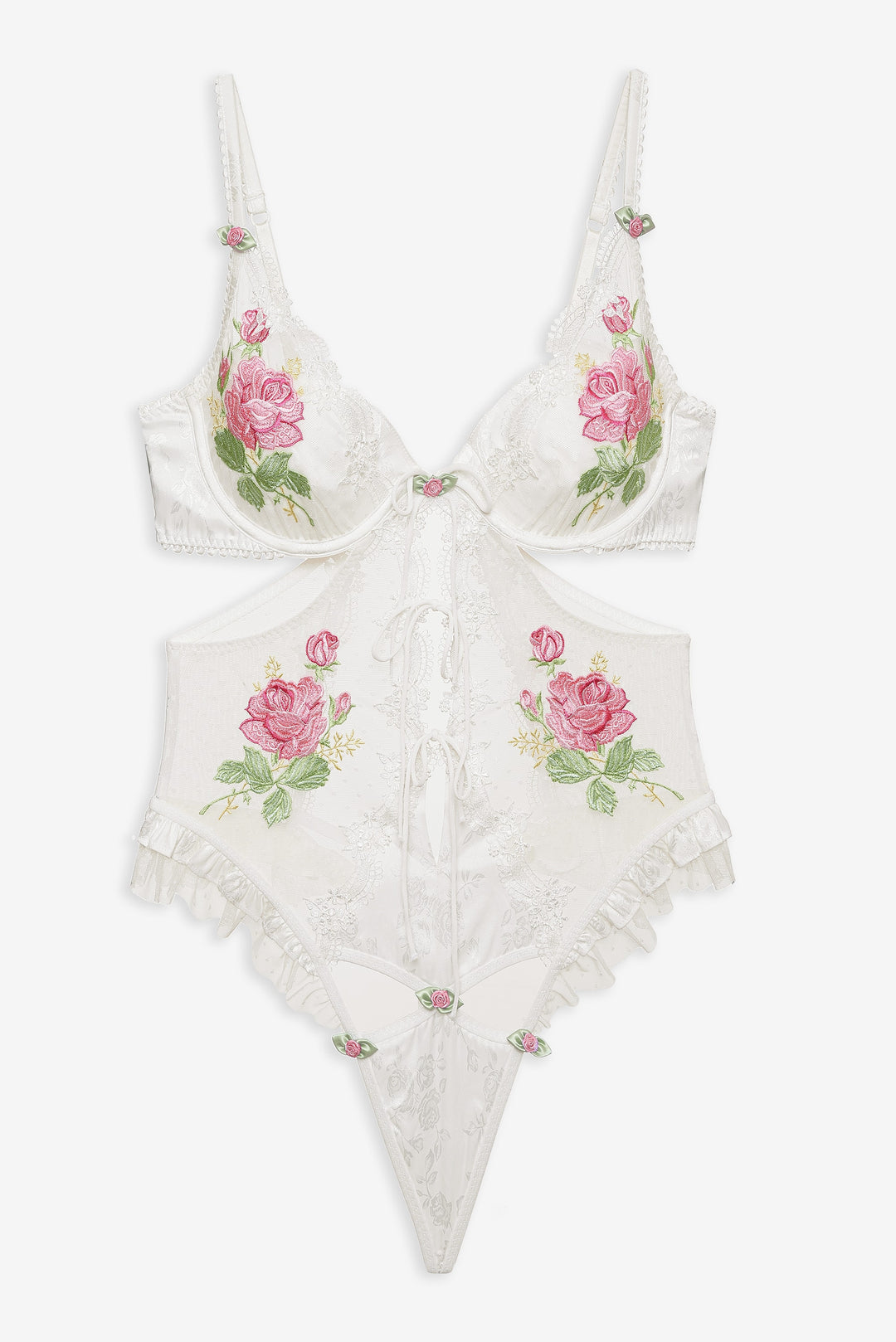 Heirloom Rose Teddy - White | For Love and Lemons