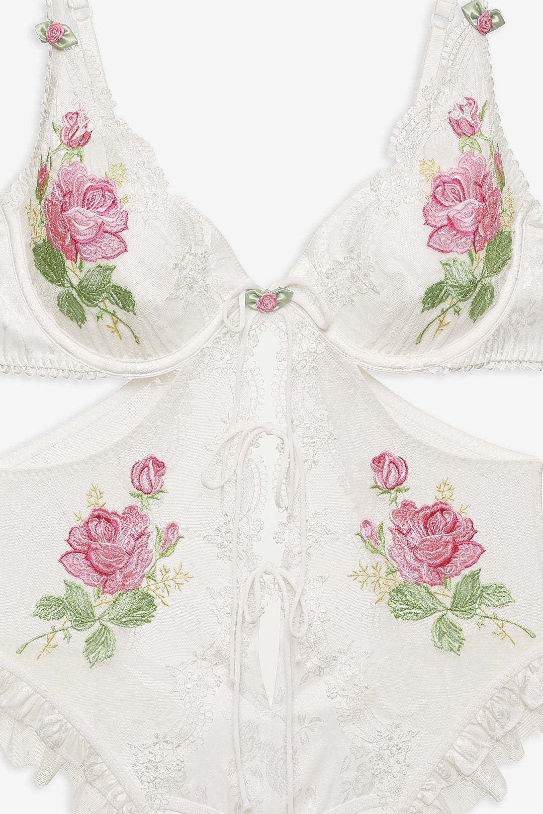 Heirloom Rose Teddy - White | For Love and Lemons