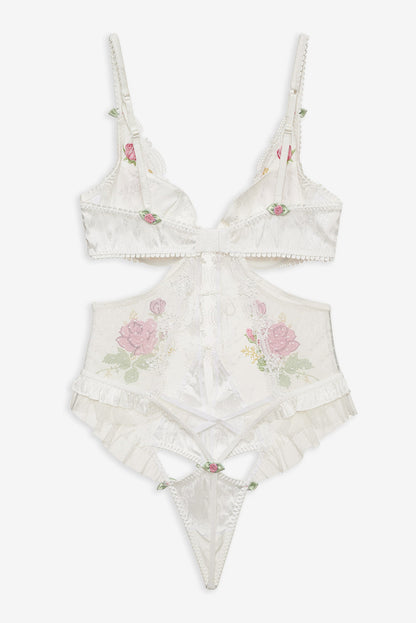 Heirloom Rose Teddy - White | For Love and Lemons