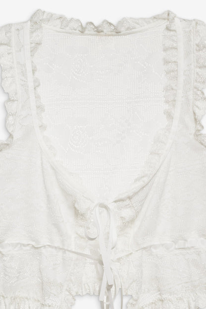 Antique Store Lace Top - White | For Love and Lemons