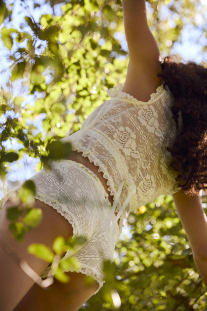 Antique Store Lace Top - White | For Love and Lemons