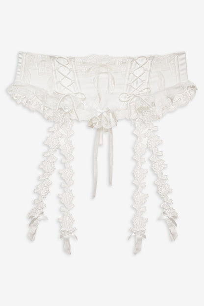 Beau Garter - White | For Love and Lemons