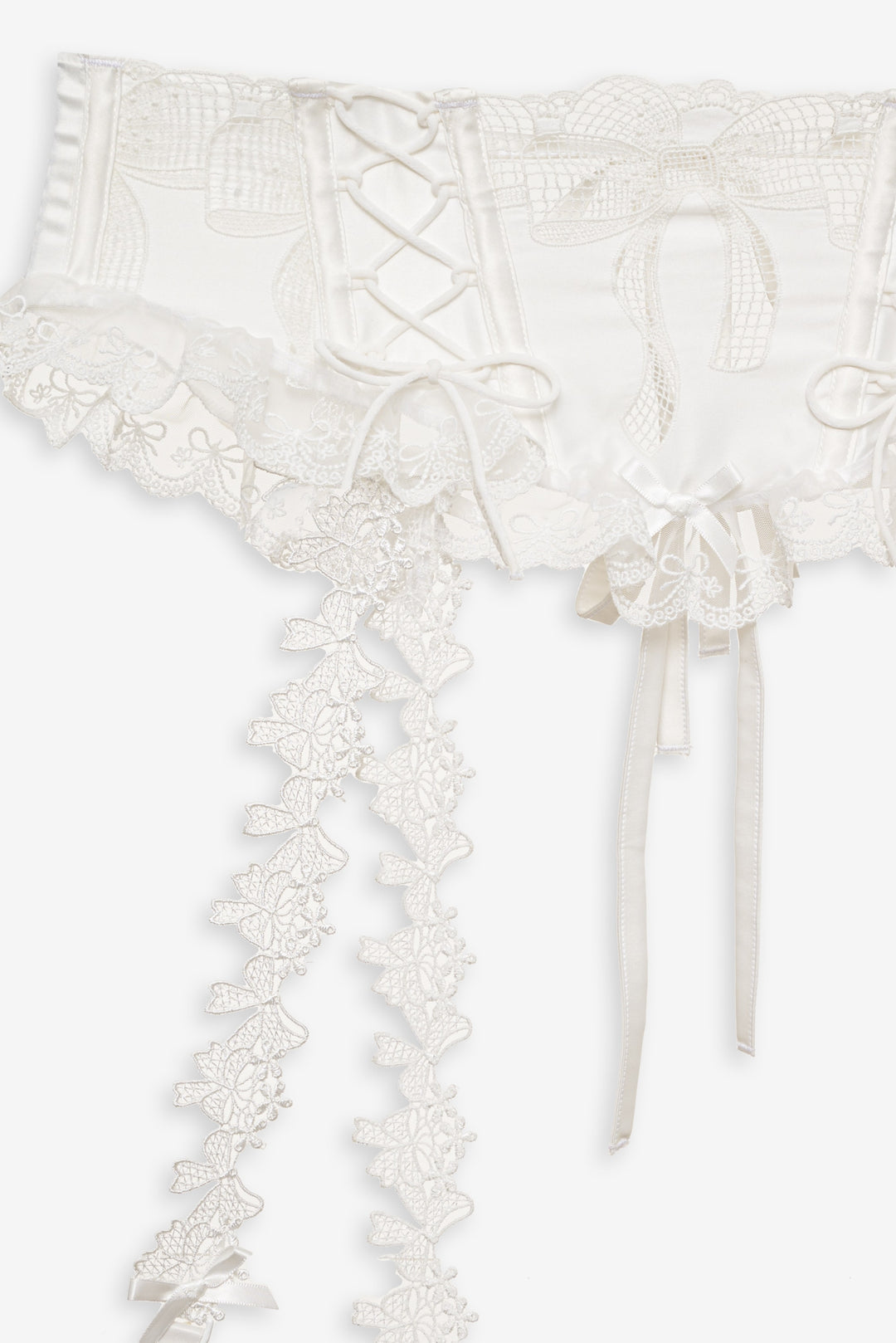 Beau Garter - White | For Love and Lemons