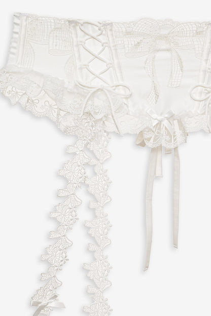 Beau Garter - White | For Love and Lemons