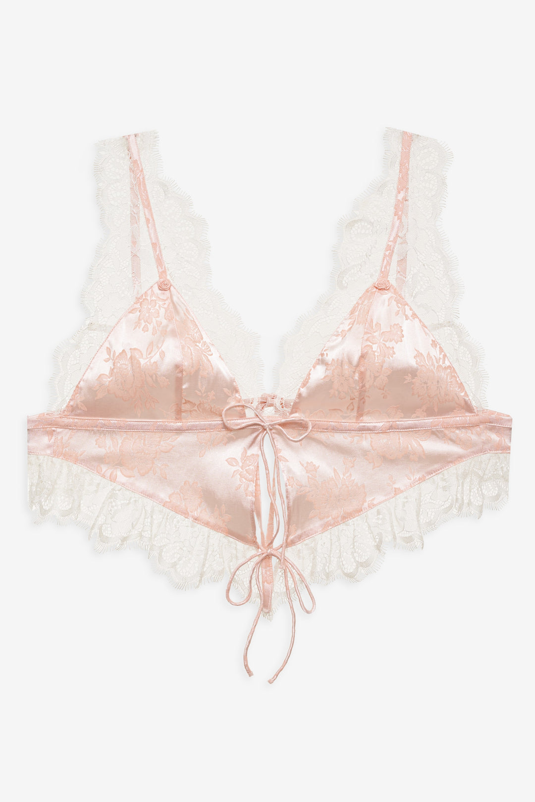 Audrey Jacquard Top - Peach | For Love and Lemons