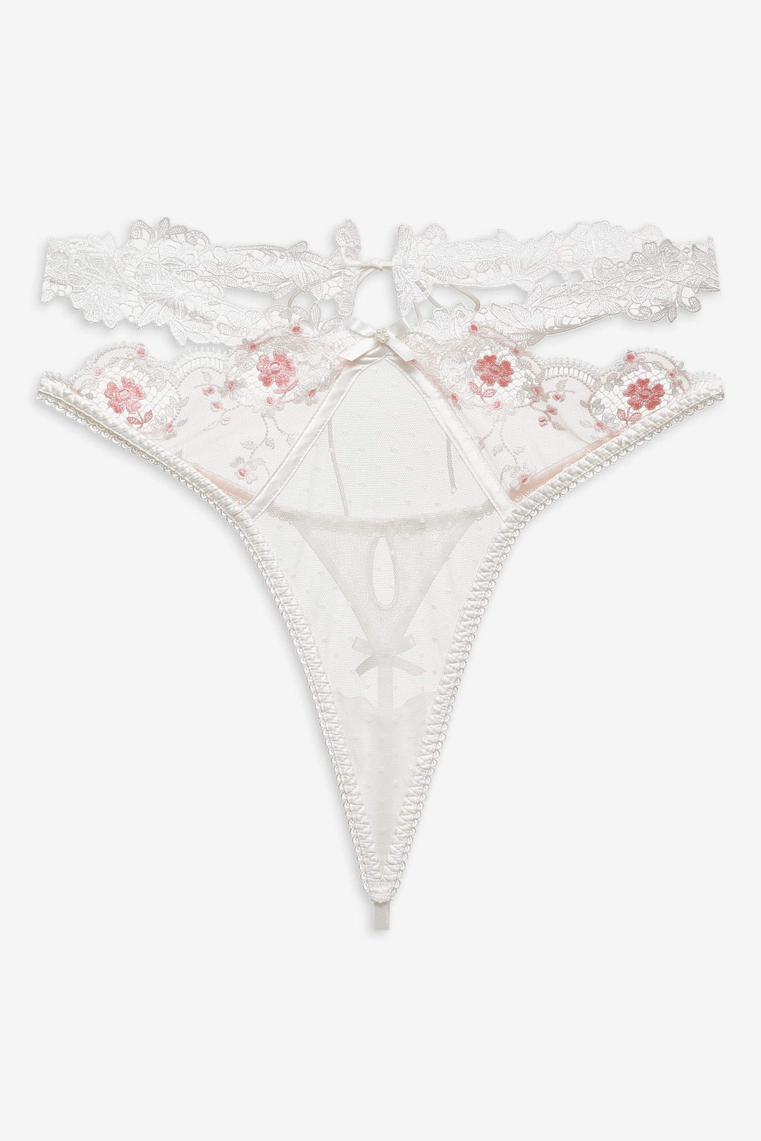 Le Fleur Thong Panty - Peach | For Love and Lemons