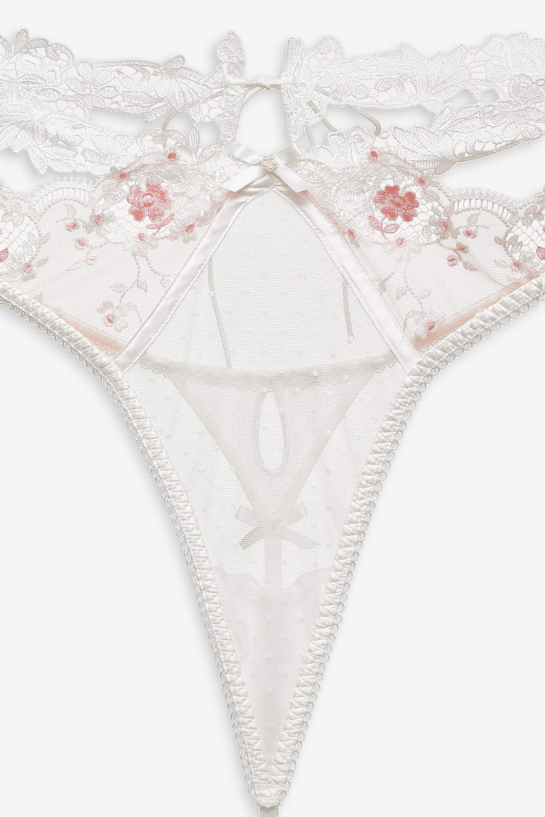 Le Fleur Thong Panty - Peach | For Love and Lemons