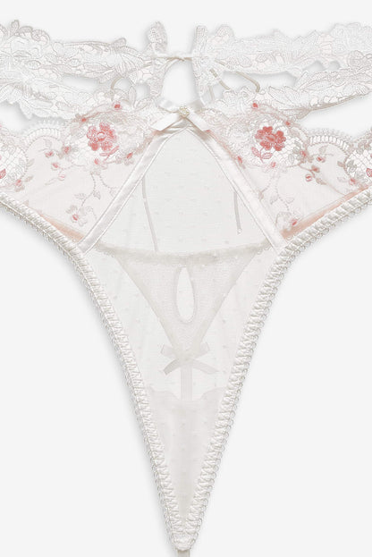 Le Fleur Thong Panty - Peach | For Love and Lemons