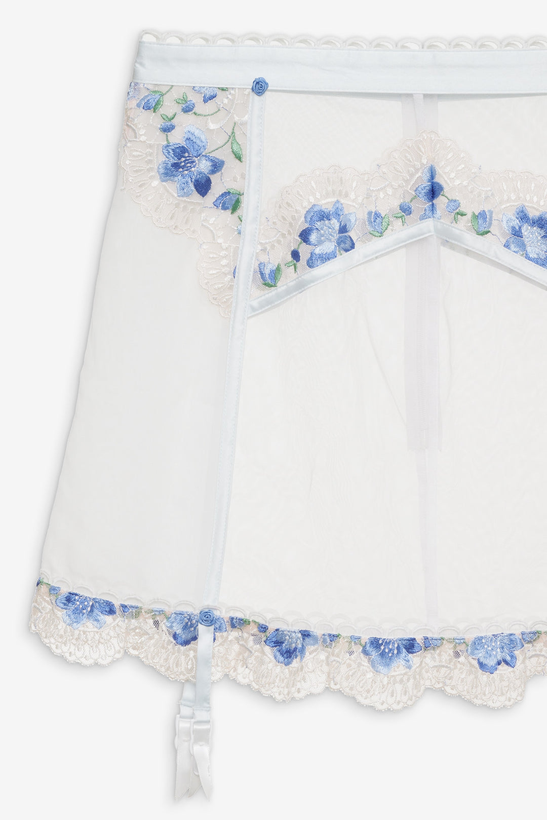 Festival Rose Skirt - Blue | For Love and Lemons