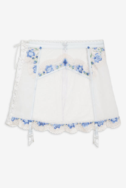 Festival Rose Skirt - Blue | For Love and Lemons