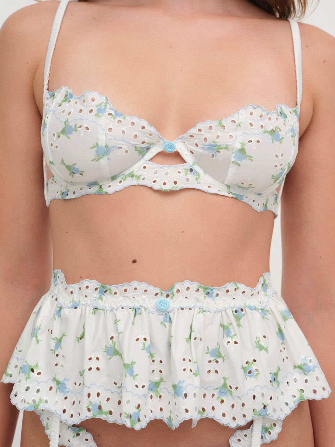 Budding Blossom Garter Belt - White | For Love and Lemons