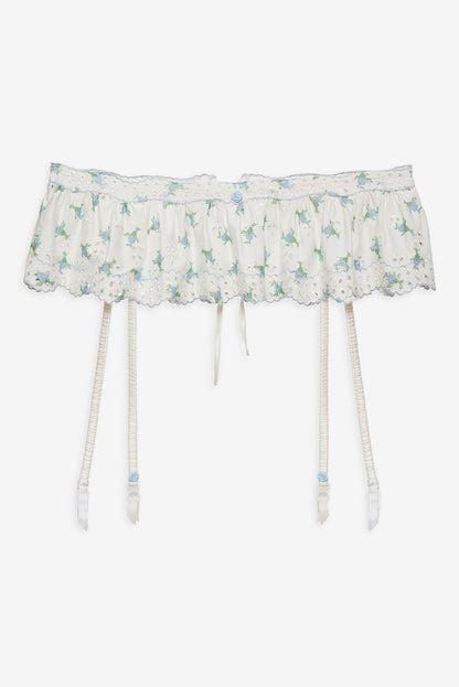 Budding Blossom Garter Belt - White | For Love and Lemons