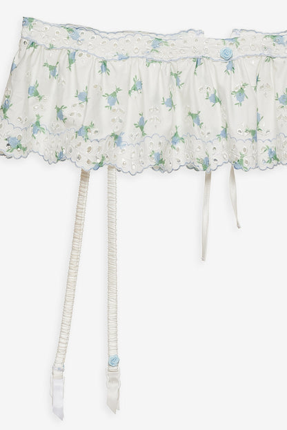 Budding Blossom Garter Belt - White | For Love and Lemons