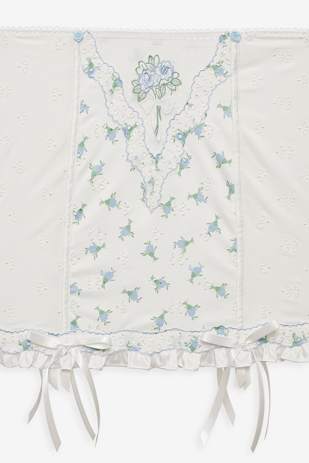Budding Blossom Garter Skirt - White | For Love and Lemons