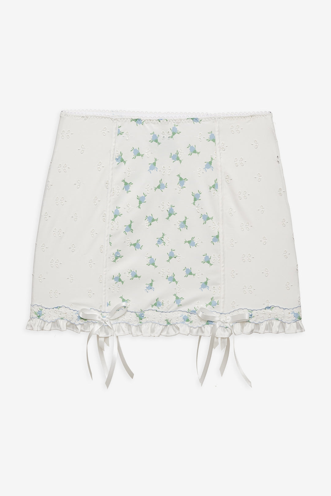 Budding Blossom Garter Skirt - White | For Love and Lemons