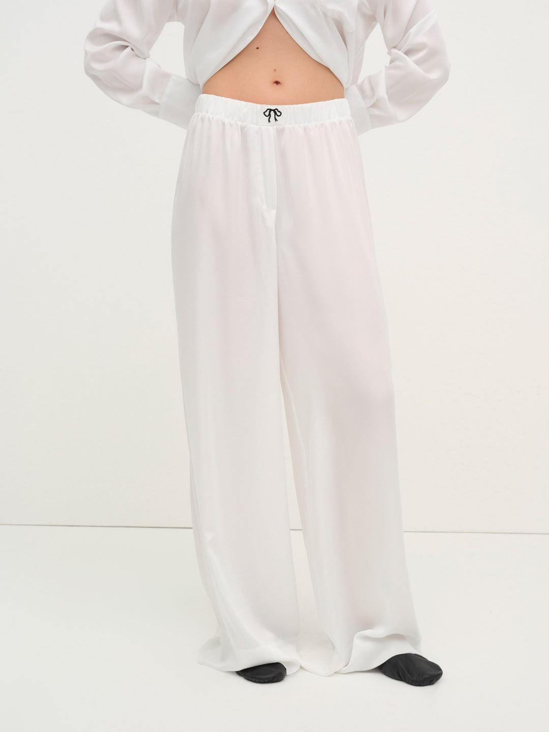 Everyday PJ Pant - White | For Love and Lemons