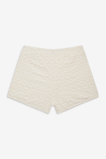 Reba Sleep Boyshort - White | For Love and Lemons