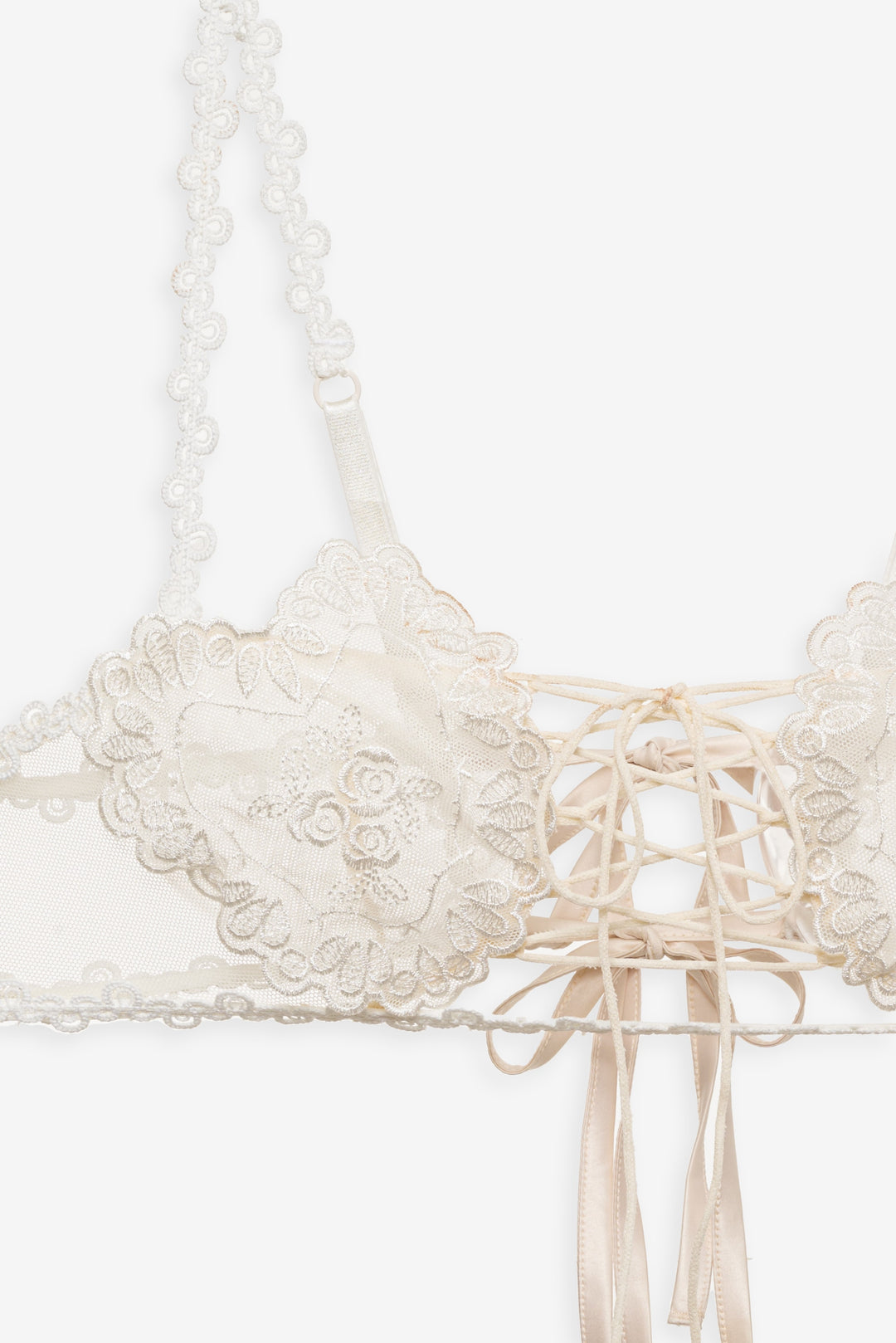 Vintage Embroidery Bra - White | For Love and Lemons