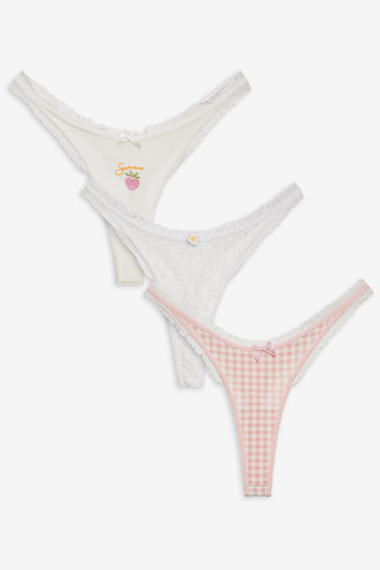 Summer Panty Pack - White | For Love and Lemons