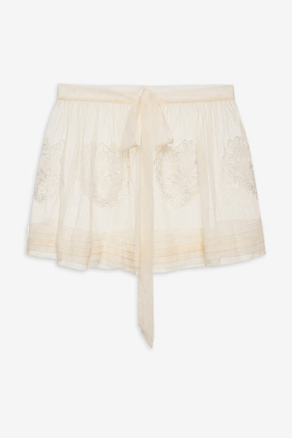 Vintage Embroidery Skirt - White | For Love and Lemons