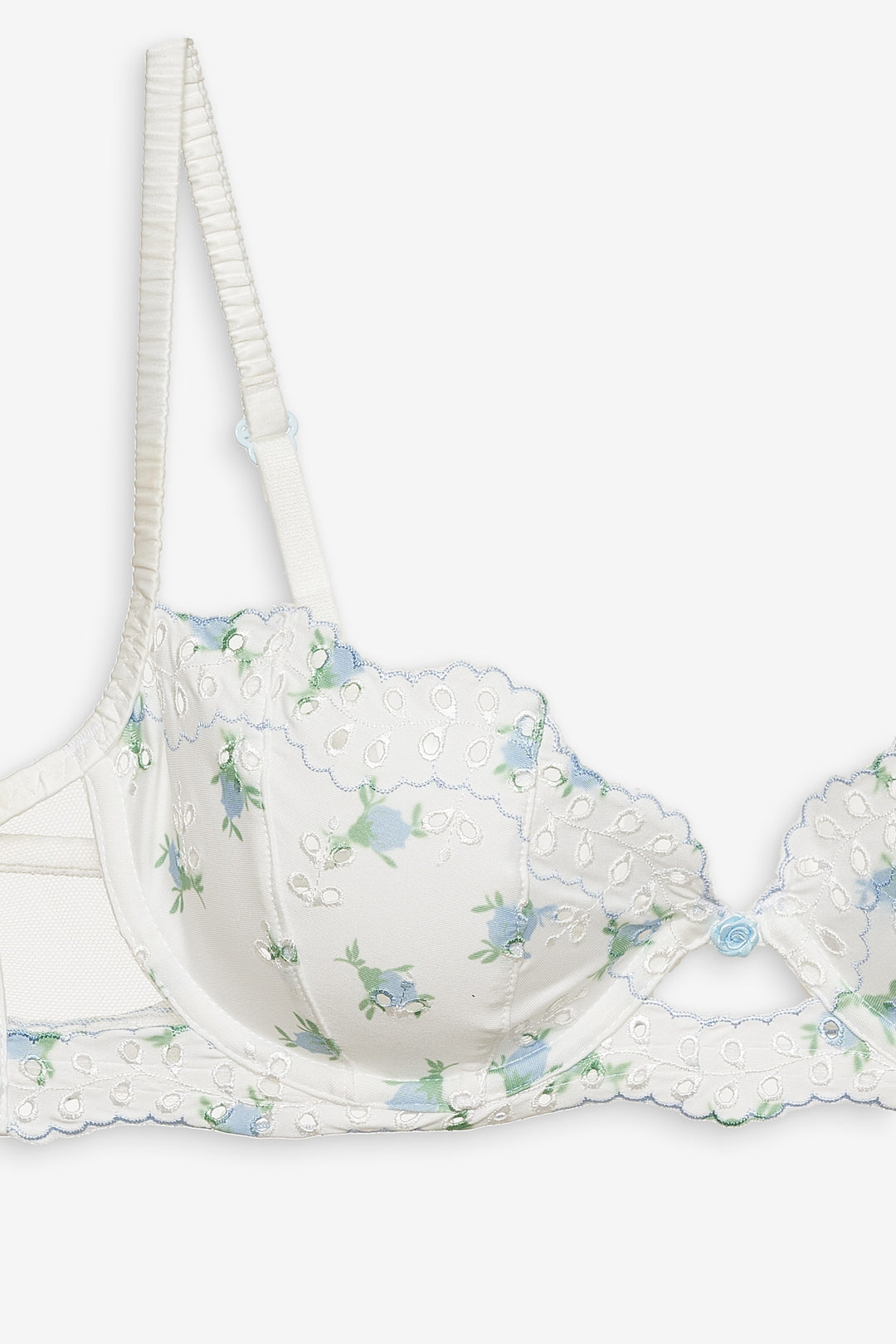 Budding Blossom Underwire Bra - White | For Love and Lemons