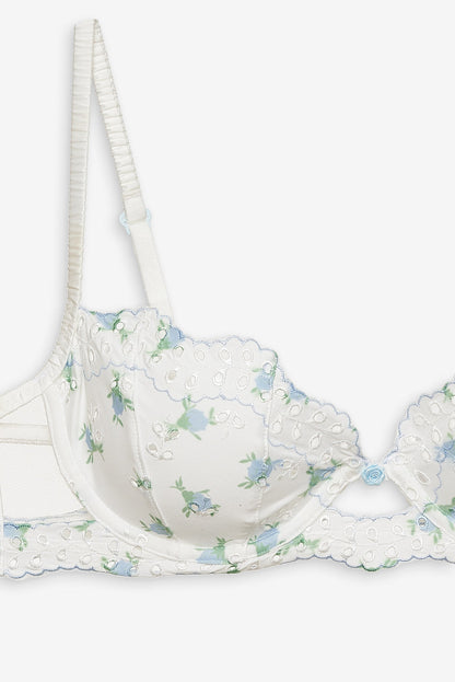 Budding Blossom Underwire Bra - White | For Love and Lemons