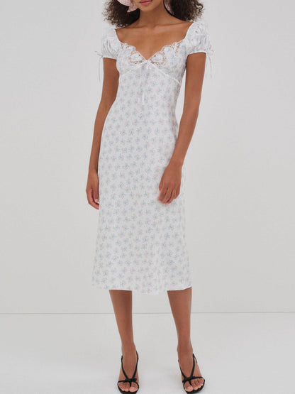 Sweet Escape Midi Slip Dress - White | For Love and Lemons