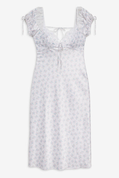 Sweet Escape Midi Slip Dress - White | For Love and Lemons
