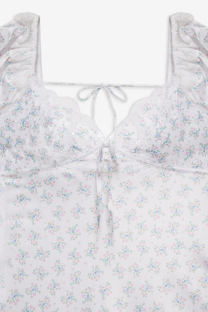 Sweet Escape Midi Slip Dress - White | For Love and Lemons