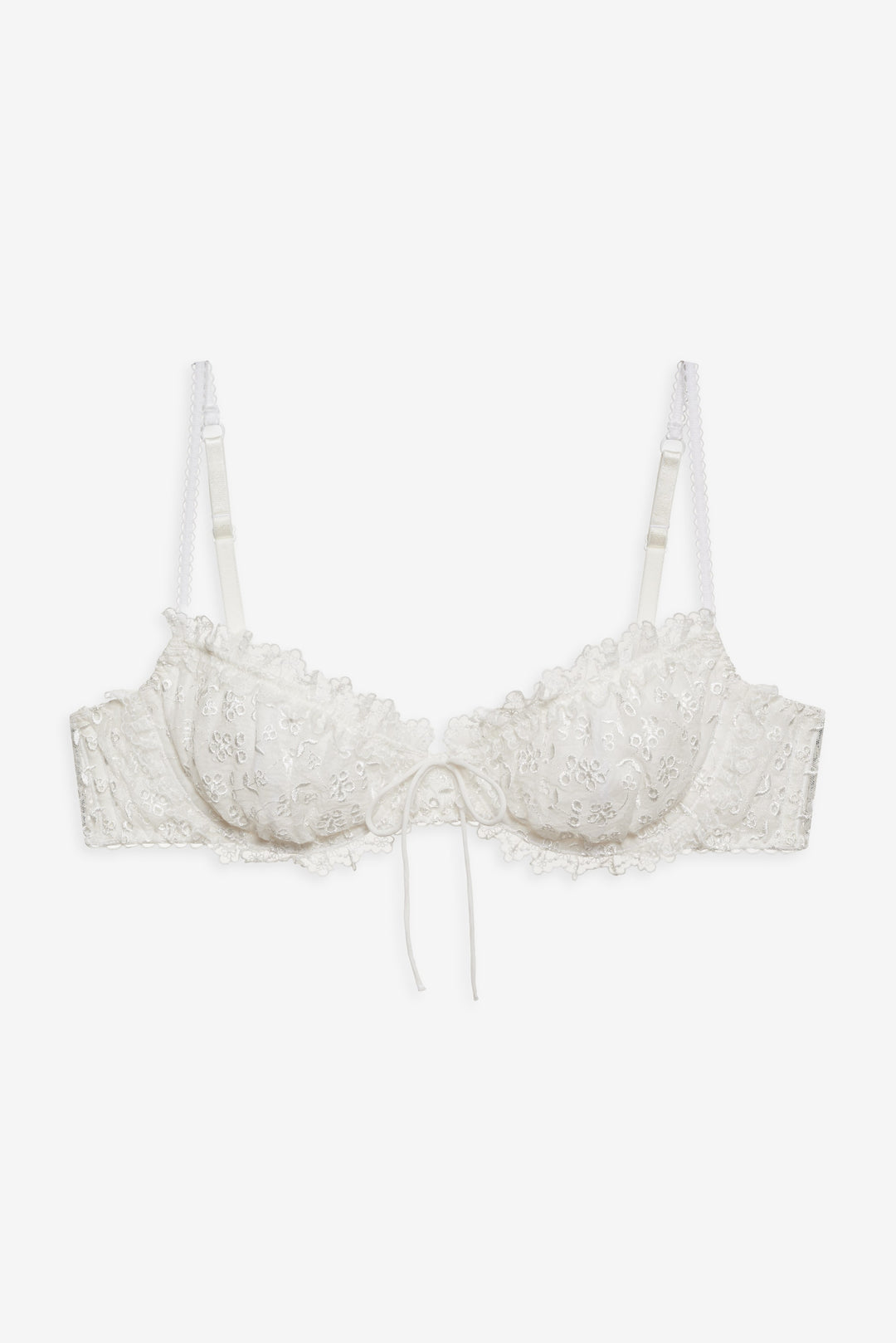 Layer Cake Chiffon Underwire Bra - White | For Love and Lemons