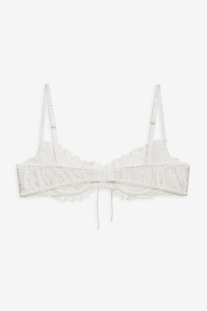 Layer Cake Chiffon Underwire Bra - White | For Love and Lemons