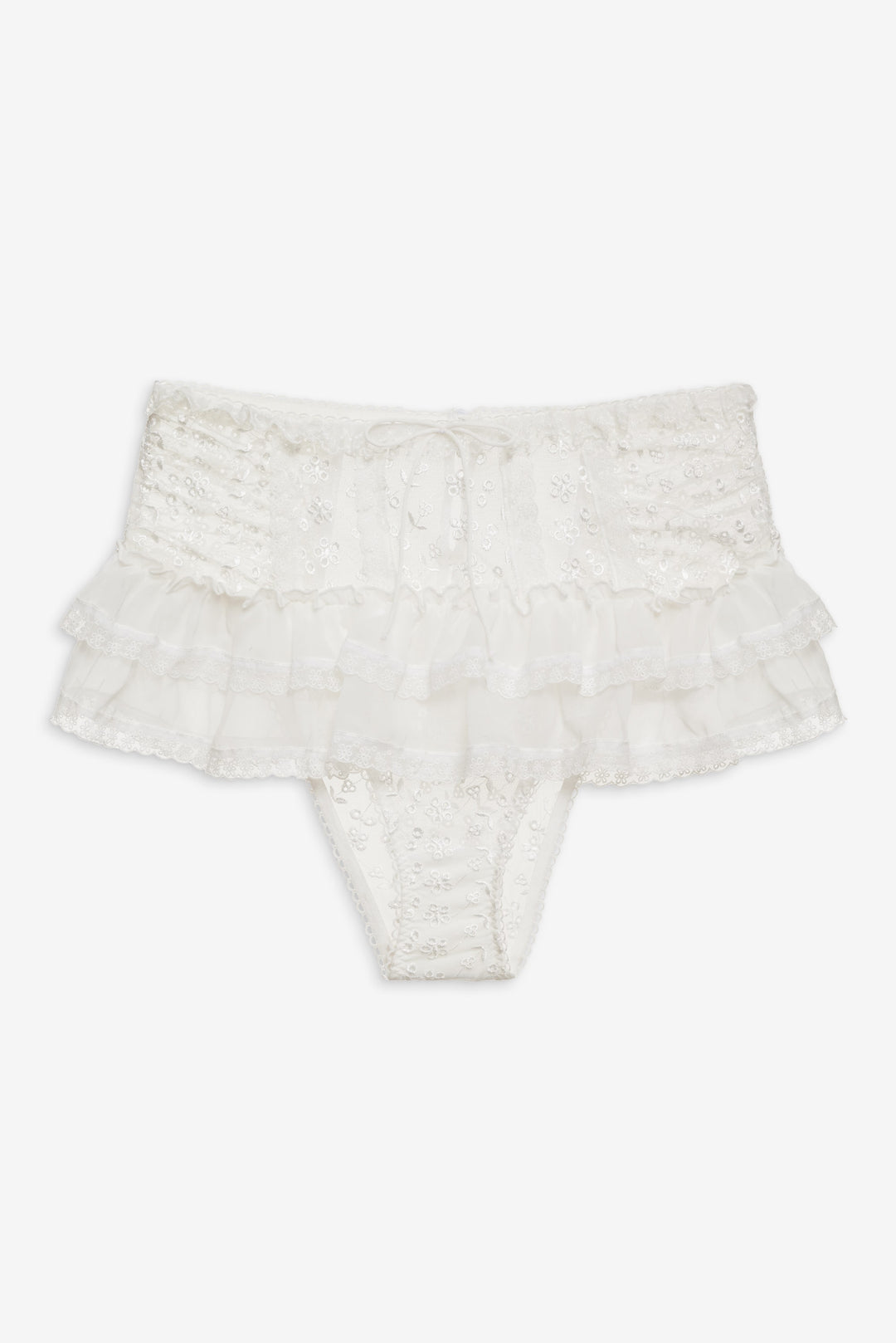 Layer Cake Chiffon Panty - White | For Love and Lemons