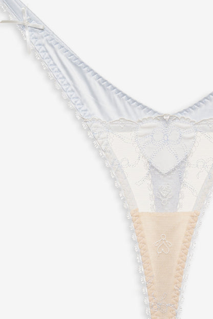 Pure Heart Thong Panty - White | For Love and Lemons