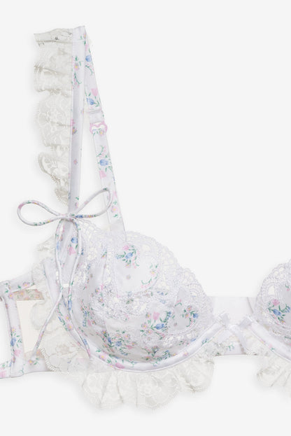 Sweet Escape Underwire Bra - White | For Love and Lemons